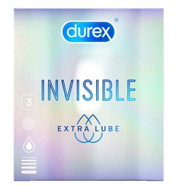Купить durex (дюрекс) презервативы invisible extra lube, 3шт в Городце