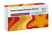 Купить калия йодид реневал, таблетки 200мкг, 112 шт в Городце