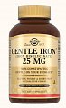 Купить solgar (солгар) легкодоступное железо джентл айрон 25мг, капсулы 475мг 180 шт бад в Городце