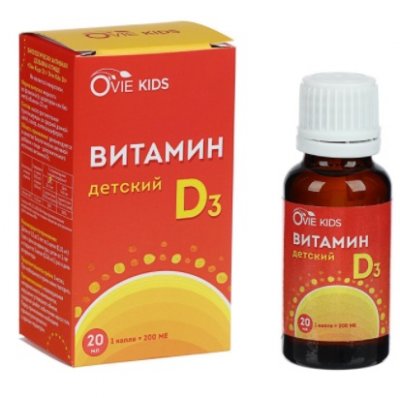 Купить ovie kids (ови кидс) витамин д3, раствор для приема внутрь, флакон 20мл бад в Городце