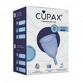 Купить капакс (cupax) чаша менструальная силиконовая супер 28мл голубая, 1 шт в Городце