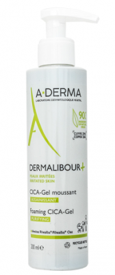 Купить a-derma dermalibour+ cica (а-дерма) гель для лица и тела очищающий пенящийся, 200мл в Городце