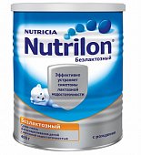 Купить nutrilon (нутрилон) безлактозная сухая смесь детская с рождения, 400г в Городце