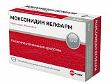 Купить моксонидин велфарм, таблетки покрытые пленочной оболочкой 0,2мг, 60 шт в Городце