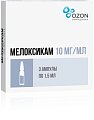 Купить мелоксикам, раствор для внутримышечного введения 10мг/мл, ампула 1,5мл 3шт в Городце