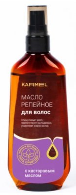 Купить karmel (кармель) масло для волос репейное с касторовым маслом, 100мл в Городце