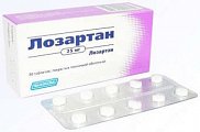 Купить лозартан, таблетки, покрытые пленочной оболочкой 25мг, 30 шт в Городце