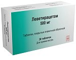 Купить леветирацетам, таблетки, покрытые пленочной оболочкой 500мг, 30 шт в Городце