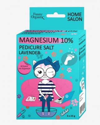 Купить funny organix (фанни органикс) магниевая соль для педикюра 25г, 5 шт в Городце