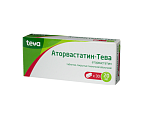 Купить аторвастатин-тева, таблетки, покрытые пленочной оболочкой 20мг, 30 шт в Городце