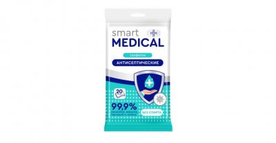 Купить smart medical (смарт медикал) салфетки влажные антисептические 20шт в Городце