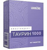 Купить биостандарт таурин 1000 леколайк (lekolike), таблетки массой 600 мг 60шт. бад в Городце