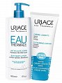 Uriage Eau Thermale (Урьяж) набор молочко для тела увлажняющее 500мл + крем очищающий пенящийся, 200мл