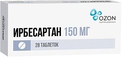 Купить ирбесартан, таблетки 150мг, 28 шт в Городце