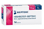 Купить небиволол-вертекс, таблетки 5мг, 14 шт в Городце