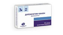 Купить дулоксетин-канон, капсулы кишечнорастворимые 30мг, 14 шт в Городце