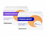 Купить глибенфор, таблетки, покрытые пленочной оболочкой 5мг+500мг, 30 шт в Городце