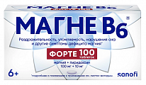 Купить магне b6 форте, таблетки, покрытые пленочной оболочкой, 100 мг+10 мг 100 шт в Городце