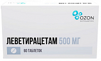 Купить леветирацетам, таблетки, покрытые пленочной оболочкой, 500мг, 60 шт в Городце