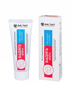 Бадяга Форте, гель косметический от синяков и ушибов, 75мл