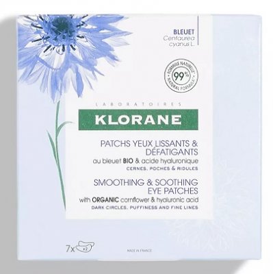 Купить klorane (клоран) пачти для контура глаз с органическим эстрактом василька и гиалуроновой кислотой, 7 пар в Городце