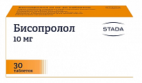 Купить бисопролол, таблетки, покрытые пленочной оболочкой 10мг, 30 шт в Городце