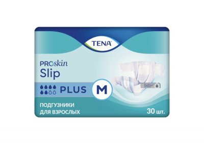 Купить tena proskin slip plus (тена) подгузники размер m, 30 шт в Городце