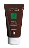 Купить система 4 (system 4), шампунь для волос терапевтический №1 для нормальных и жирных волос, 75мл в Городце
