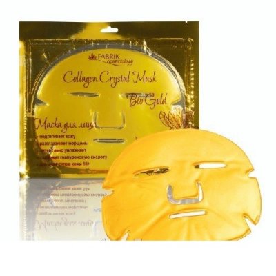 Купить фабрик косметик коллаген кристал маска для лица био золото №1 в Городце