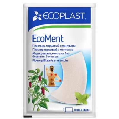 Купить ecoplast ecoment пластырь перцовый с ментолом 10 х 18см в Городце
