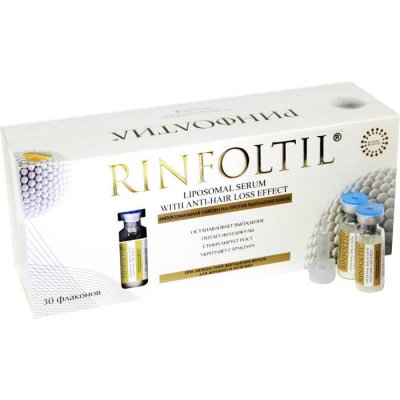 Купить ринфолтил (rinfoltil) липосомальная сыворотка против выпадения волос для женщин и мужчин, 30 шт в Городце
