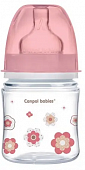 Купить canpol (канпол) бутылочка пластиковая easystart newborn антиколиковая с широким горлом с рождения, 120 мл розовая в Городце