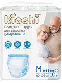 Купить kioshi (киоши) подгузники-трусы для взрослых бумажные, размер m 10 шт в Городце