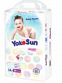 YokoSun (ЙокоСан) подгузники-трусики детские размер M (6-10кг) 58шт