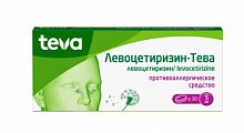 Купить левоцетиризин-тева, таблетки покрытые пленочной оболочкой 5 мг, 30 шт от аллергии в Городце
