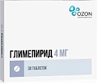 Купить глимепирид, таблетки 4мг, 30 шт в Городце