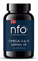 Купить норвегиан фиш оил (nfo) омега-3-6-9 масло лосося, капсулы 745мг, 120шт бад в Городце