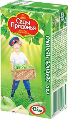 Купить сады придонья сок, зеленое яблоко 125мл (сады придонья апк, россия) в Городце