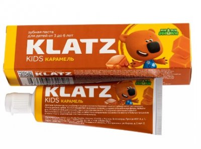 Купить klatz (клатц) зубная паста мимимишки для детей 3-6лет карамель, 40мл в Городце