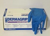 Купить перчатки dermagrip high risk powder free, повышенной прочности размер s 25 пар синие в Городце