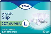 Купить tena proskin slip super (тена) подгузники размер l, 30 шт в Городце