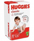 Купить huggies (хаггис) подгузники классик 4 7-18кг 14шт в Городце