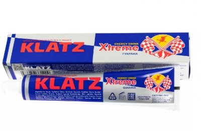 Купить klatz (клатц) зубная паста xtreme energy drink гуарана, 75мл в Городце