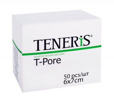 Купить teneris t-pore (тенерис) пластырь нетканный гипоаллергенный 6х7см, 50 шт в Городце