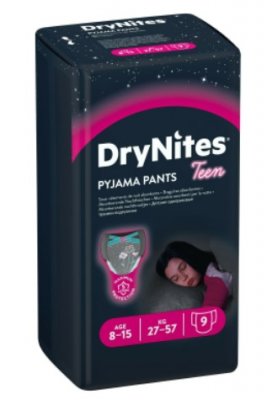 Купить huggies drynites (драйнайтс) трусики одноразовые ночные для девочек 8-15 лет, 9 шт в Городце