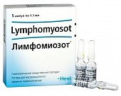 Купить лимфомиозот, раствор для внутримышечного введения гомеопатический 1,1мл, 5шт в Городце