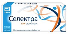 Купить селектра, таблетки, покрытые пленочной оболочкой 10мг, 56 шт в Городце