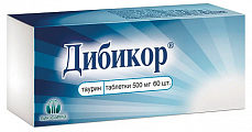 Купить дибикор, таблетки 500мг, 60 шт в Городце