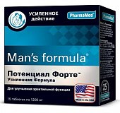 Купить man's formula (мен-с формула) потенциал форте усиленная форма, таблетки 15 шт бад в Городце
