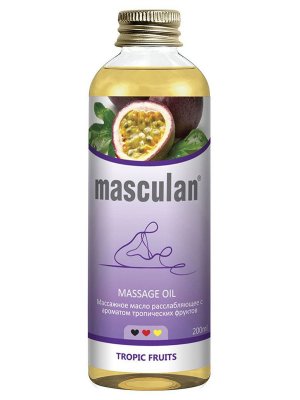 Купить masculan (маскулан) масло массажное расслабляющее тропические фрукты, 200мл в Городце